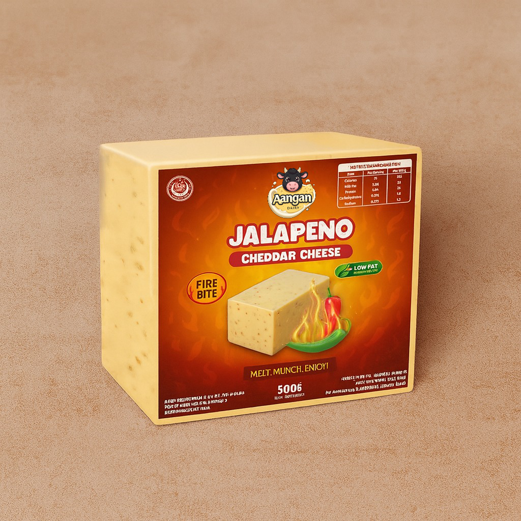 Jalapeno Cheddar Cheese Block 400g