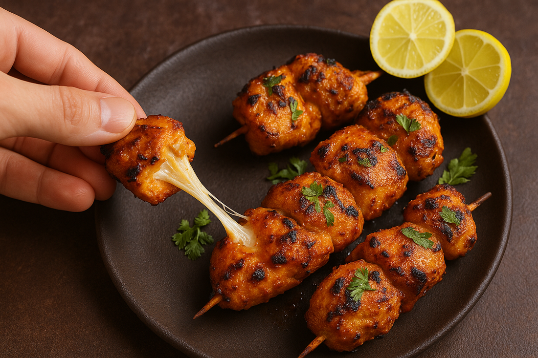 Stuffed Chicken Tikka with Cheese — A BBQ Crowd Pleaser