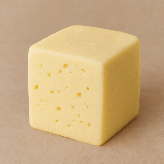 Fresh mozzarella cheese block for pizza and baking – smooth texture, perfect for melting, available in Lahore
