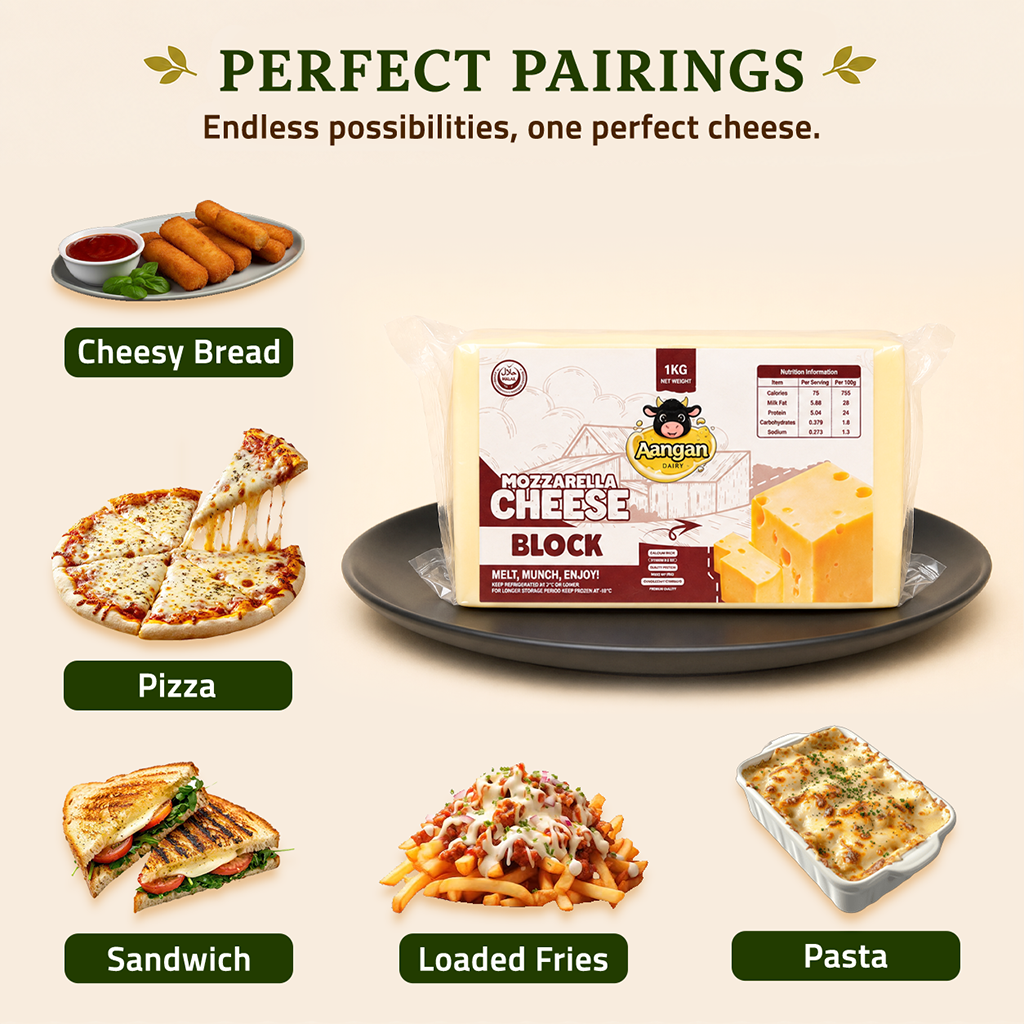 Mozzarella Cheese Block