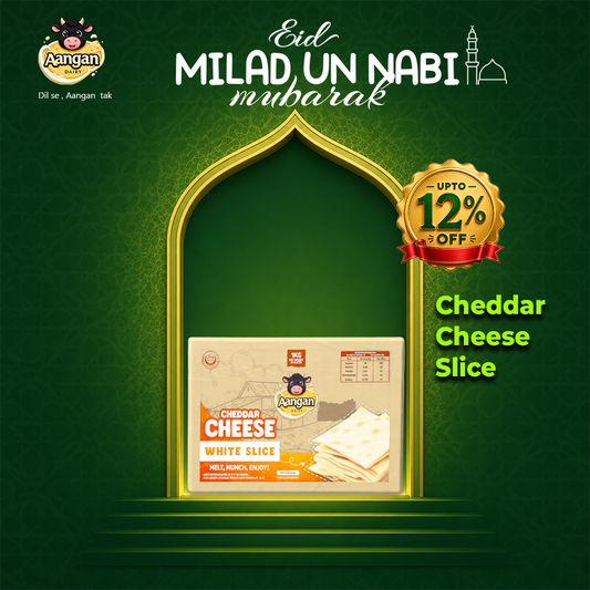 Premium White Cheddar Cheese slices 1 kg